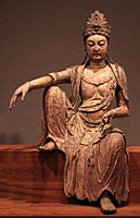Kuan-yan bodhisattva, Northern Sung dynasty, China, c. 1025, wood, Honolulu Academy of Arts