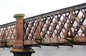 Lattice girder railway bridge over River Towy, Llandeilo