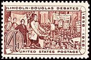Lincoln Douglas debates of 1858 1958 Issue-4c