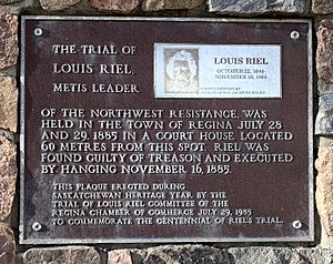 Louis Riel memorial, Regina, Saskatchewan (cropped)