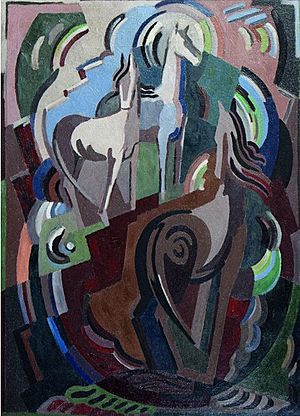 Mainie Jellett - 'Achill Horses', 1938, Oil on canvas