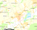 Map commune FR insee code 02173