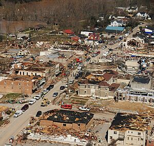 March 02, 2012 West Liberty, KY Aerial Tornado Damage 2