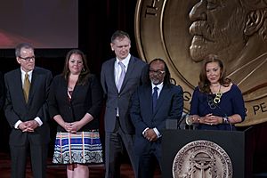 Michele Norris and crew from The Race Card Project at the 73rd Annual Peabody Awards
