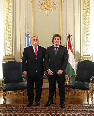 Milei recibe a Orbán