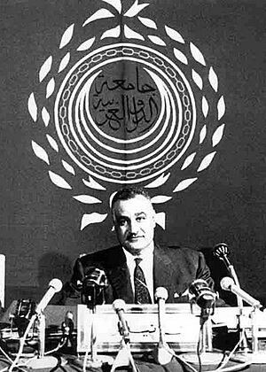 Nasser addresses 1965 Arab Summit