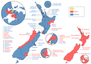 New Zealand electorates, 2017
