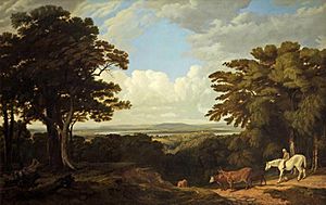 Newnham-on-Severn from Dean Hill - William Turner of Oxford