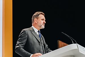 Niall Ferguson addresses delegates at the ARC Forum, 30 October 2023