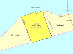 U.S. Census map of Ocean Beach.