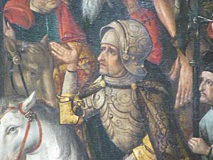 Count Philipp I "the Younger" of Hanau, on the altar piece in Wörth am Main