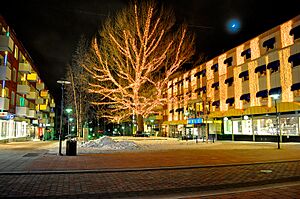 One of the two town squares