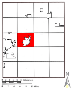 Location within Portage County