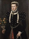 Portrait of Anna van Egmond, possibly after Antonio Moro - 4a (cropped)