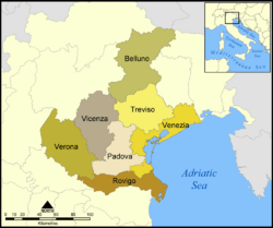 Provinces of Veneto.