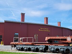 Railroaders Memorial Museum roundhouse exterior