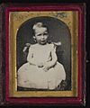 Robert Louis Stevenson daguerreotype portrait as a child