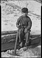 Scott's Run, West Virginia. Miner's child - This boy was digging coal from mine refuse on the road side. The picture... - NARA - 518366