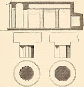 Section of the N. Tomb and Columns of Beni Hasan (1885) - TIMEA
