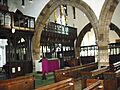 St Mary the Virgin, Higham Ferrers - south chapel from nave