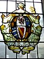 Stained glass - Elias Ashmole coat of arms