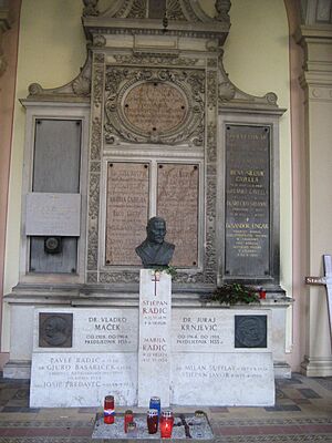 Stjepan Radic, Mirogoj Cemetery, Zagreb