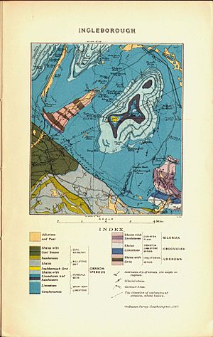 Strahan Geological Map Ingleborough 1910
