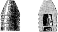 T3- d491 - Fig. 356 et 357. — Balle à culot et coupe verticale de cette balle