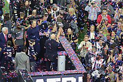 Tom Brady with Vince Lombardi trophy