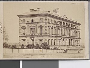 Treasury Building, Melbourne 1870. Photographed by Charles Nettleton. State Library Victoria H96.160 1522