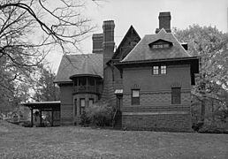 Twain House North Elevation HABS CONN,2-HARF,16-18