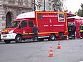 Véhicule Iveco Poste de Commandement PC12 des pompiers de Paris.