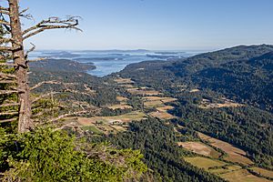 View from Baynes Peak, Saltspring Island, British Columbia, Canada 04