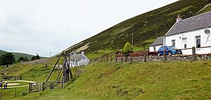 Wanlockhead Beam Engine and Straight Steps Cottages, Wanlockhead