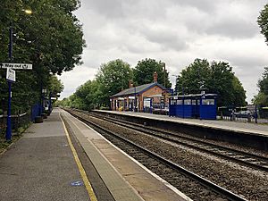 Warwick Station, looking east, geograph 6600997 by Robin Stott