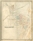 Williamsport, Indiana map from 1877 atlas
