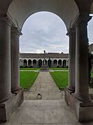 Winchester College War Cloister from eastern entrance