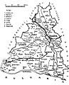 1938 map of interwar county Dolj