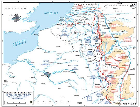 6th and 12th Army Group operations, 15 September - 7 November 1944
