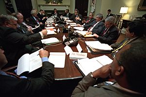 911- President George W. Bush with Insurance Representatives, 09-17-2001 (6124778524)