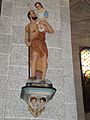Accous (Pyr-Atl, Fr) statue Saint Christophe