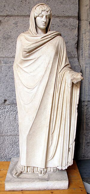 Afrodite sosandra, copia imeprialew da originale attr. a kalamis del 465 ac. da baia, 153654, 01