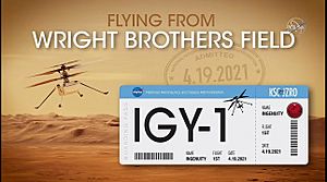 Aircraft certification of Ingenuity to fly on mars