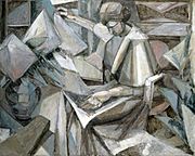 Albert Gleizes, 1910, Femme aux Phlox, oil on canvas, 81 x 100 cm, exhibited Armory Show, New York, 1913, The Museum of Fine Arts, Houston.