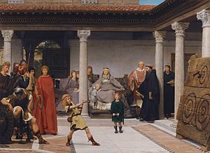 Alma-Tadema The Education of the Children of Clovis