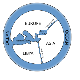 Anaximander world map-en