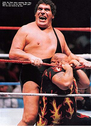André the Giant and Bam Bam Bigelow, circa 1988