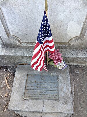 Anna Arnold Key gravestone in 2015 on Mare Island