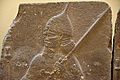 Assyrian soldier holding a spear and wearing a helmet. Detail of a basalt relief from the palace of Tiglath-pileser III at Hadatu, Syria. 744-727 BCE. Ancient Orient Museum, Istanbul