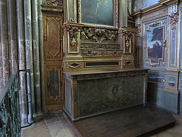 Autel et antependium - chapelle Sainte-Catherine, cathédrale de Rouen